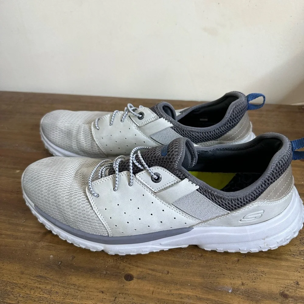 Skechers Mens Solvano Caspian Shoes Fashion - Grey size 11.5